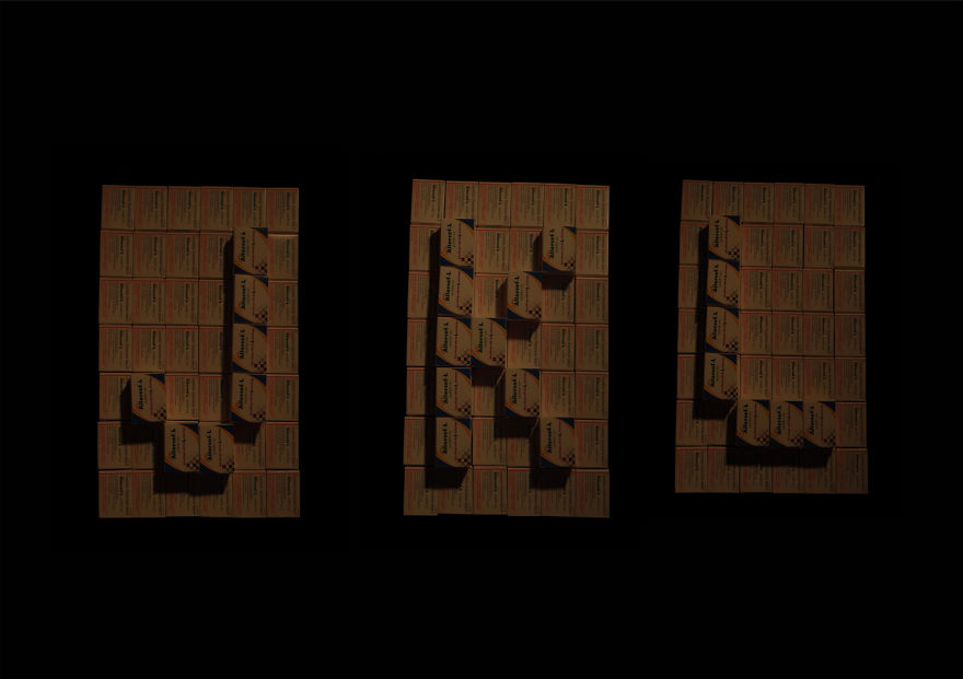 I Used Used Boxes For This Typography !!