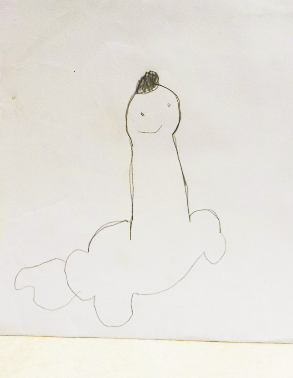 My Sons Pic Of A Dinosaur From When He Was 4
