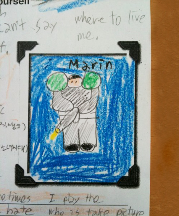 I Teach English. One Of My Student's Drawing Looks Horribly Wrong