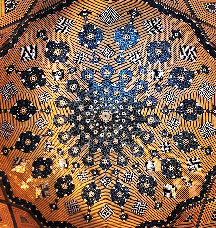 The Hypnotizing Beauty Of Iranian Mosque Ceilings The Hypnotizing Beauty Of Iranian Mosque Ceilings