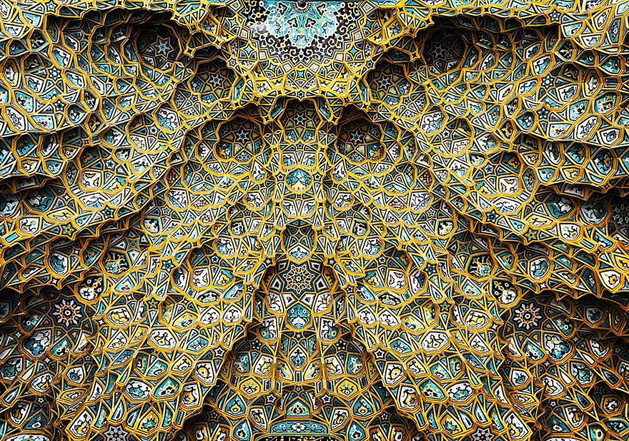 The Hypnotizing Beauty Of Iranian Mosque Ceilings The Hypnotizing Beauty Of Iranian Mosque Ceilings