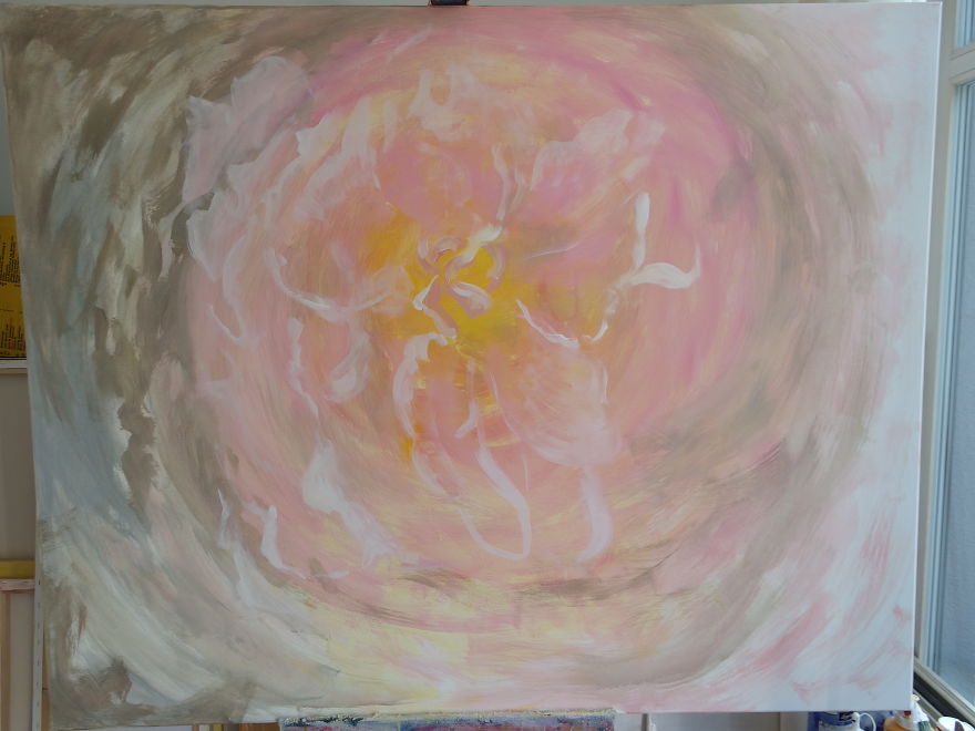 Pink Peony Layer By Layer: I Captured My Painting Process. Pink Peony Layer By Layer: I Captured My Painting Process.