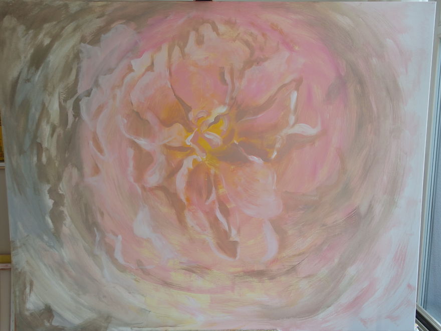 Pink Peony Layer By Layer: I Captured My Painting Process. Pink Peony Layer By Layer: I Captured My Painting Process.