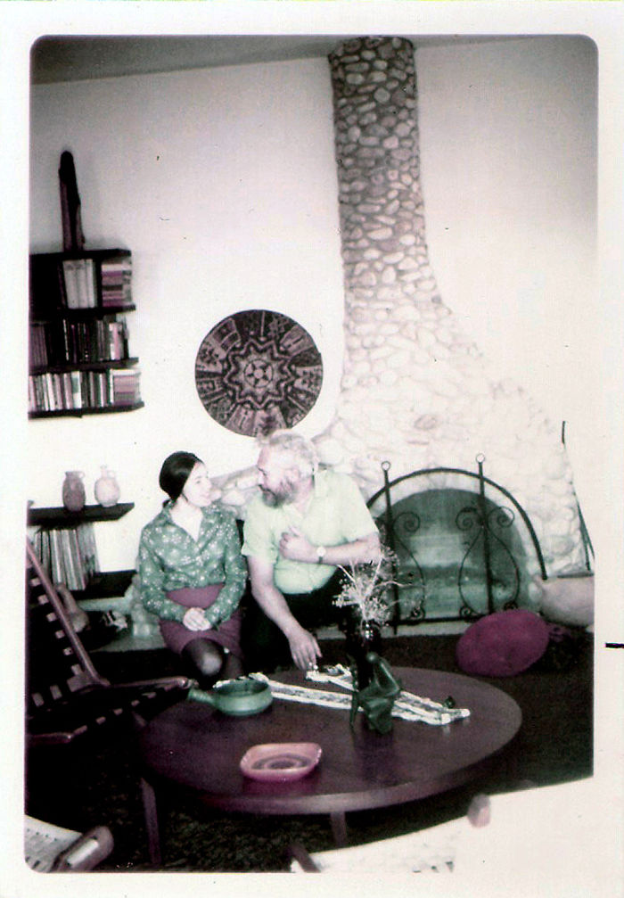 My Parents 70's Cobble Fireplace (unfortunately, They're Hiding The Wood Storage Compartment)