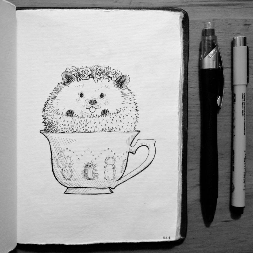 My Brother Challenged Me To Draw One Doodle A Day For A Year