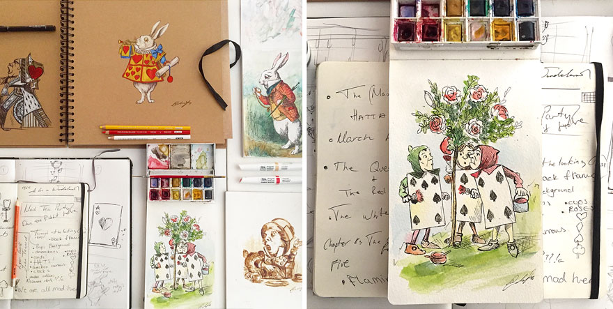 My Mom Let Me Decorate Her Shop This Year, Inspired By Alice's Adventures In Wonderland