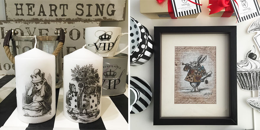 My Mom Let Me Decorate Her Shop This Year, Inspired By Alice's Adventures In Wonderland