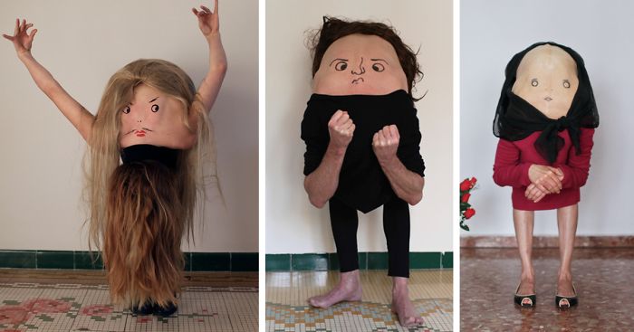 I Turn People Into Creatures From Another World By Drawing Faces On Their Backs