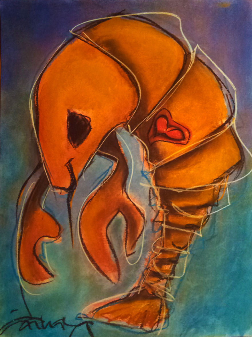 People Say I Do Art But I Don't Know What I'm Doing Until The Abstract Lines Suggest A Figure