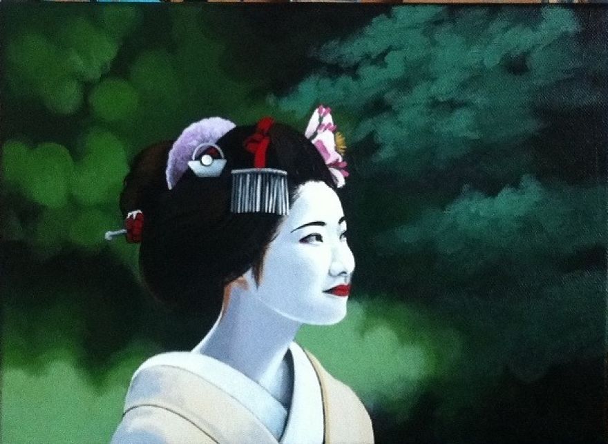 Polish Girl In Amazing World Of Geishas