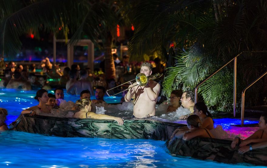 How 80 Musicians Turned A Pool Into A Concert Hall