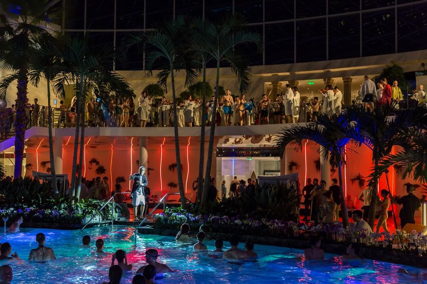 How 80 Musicians Turned A Pool Into A Concert Hall How 80 Musicians Turned A Pool Into A Concert Hall