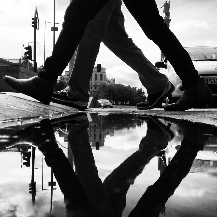 The Parallel Worlds Of Puddles In Spain