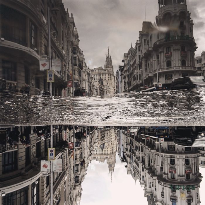 The Parallel Worlds Of Puddles In Spain The Parallel Worlds Of Puddles In Spain