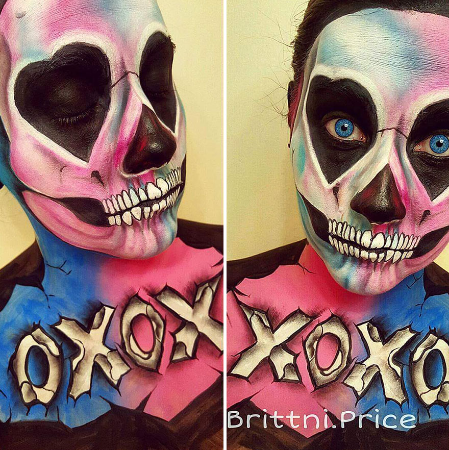 This Month I Challenged Myself To Create Valentines Day Themed Body Art