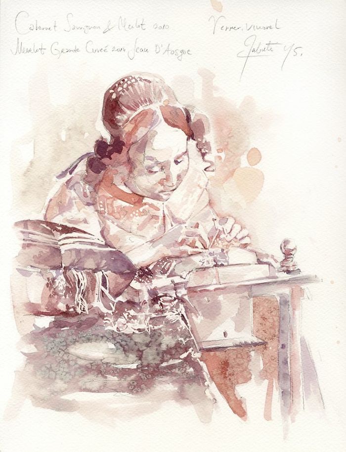 I Paint With Wine And It's The Most Unpredictable Art Form Ever