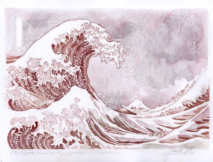 I Paint With Wine And It's The Most Unpredictable Art Form Ever