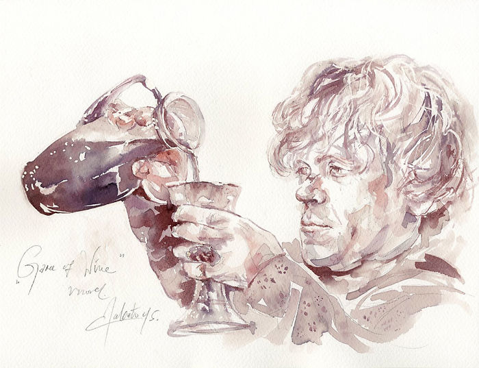 I Paint With Wine And It's The Most Unpredictable Art Form Ever