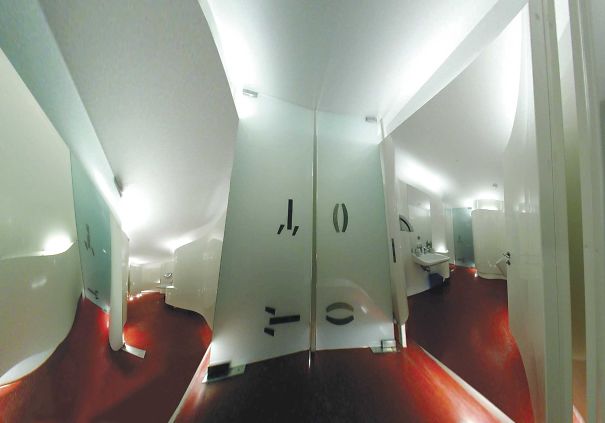 Real Character Bathroom, Café Korb, Vienna, Austria