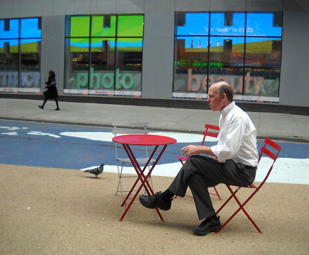 Times Square Man By Kathy Libraty