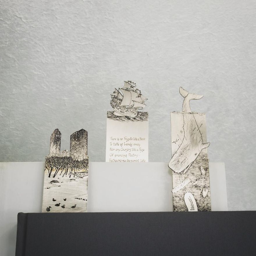 I Hand-Carve Silver Bookmarks That Tell Precious Stories