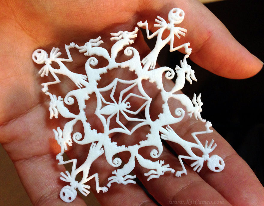 I Create Highly Detailed Pop Culture Themed Paper Cut Snowflakes