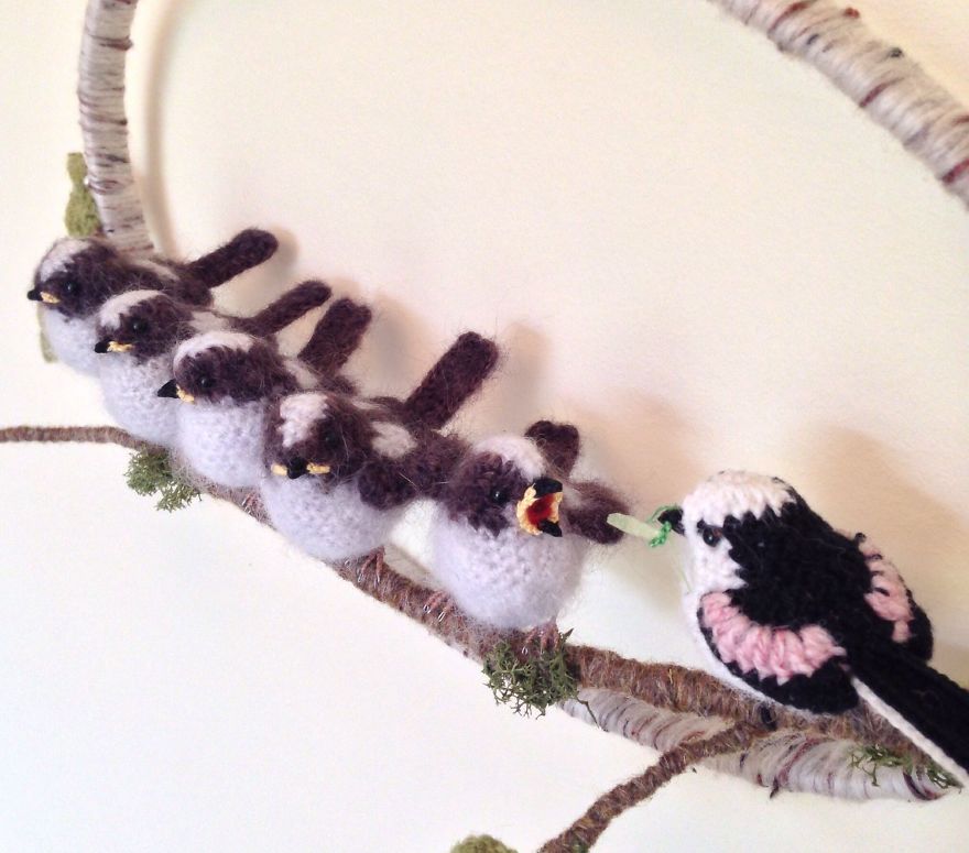 I Make Realistic Crocheted Birds Out Of Wool