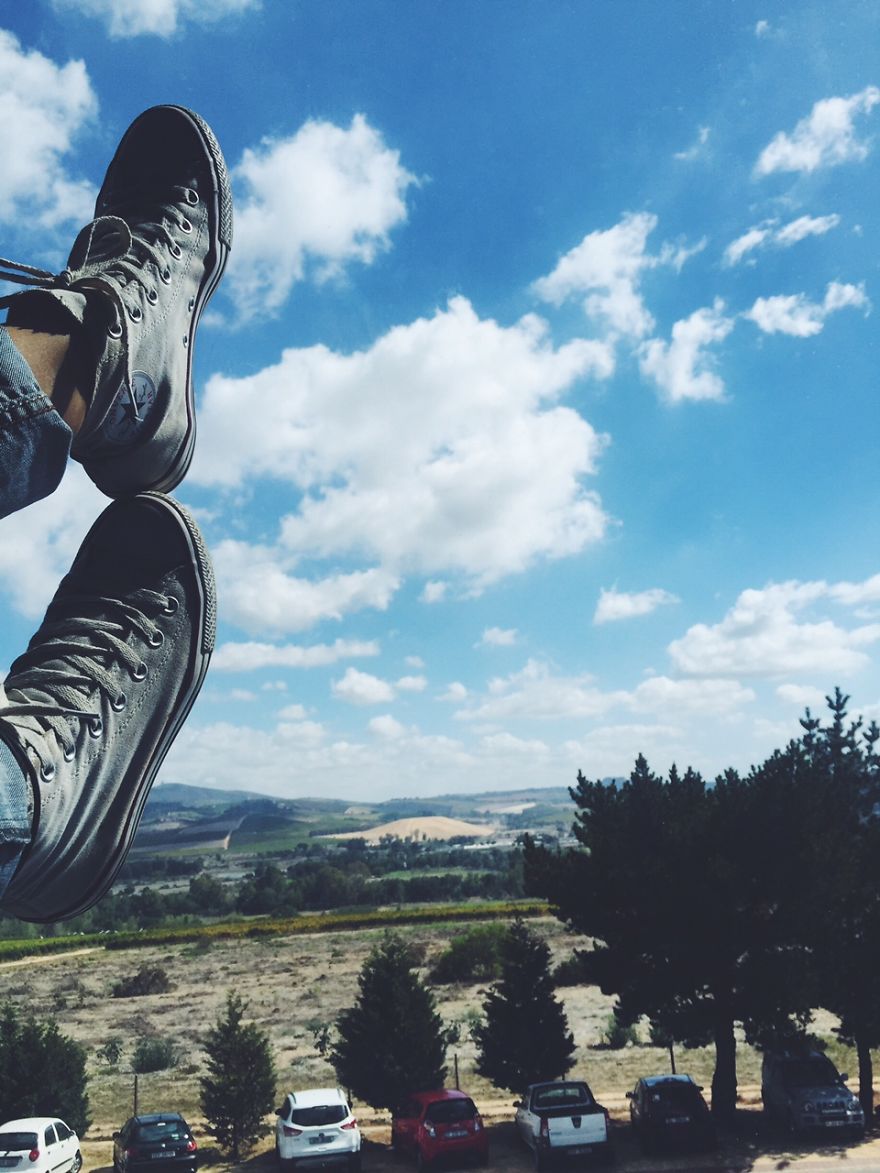 Office View (can Even Put My Feet Up Sometimes) Stellenbosch, South Africa.