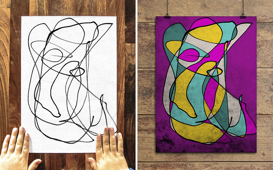 I Collaborate With My 3-Year-Old To Create Modern Art I Collaborate With My 3-Year-Old To Create Modern Art