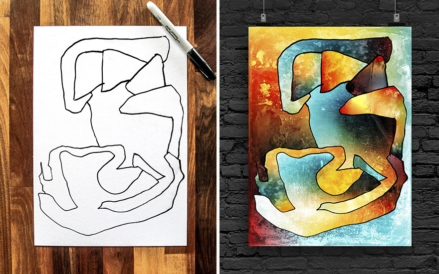 I Collaborate With My 3-Year-Old To Create Modern Art I Collaborate With My 3-Year-Old To Create Modern Art