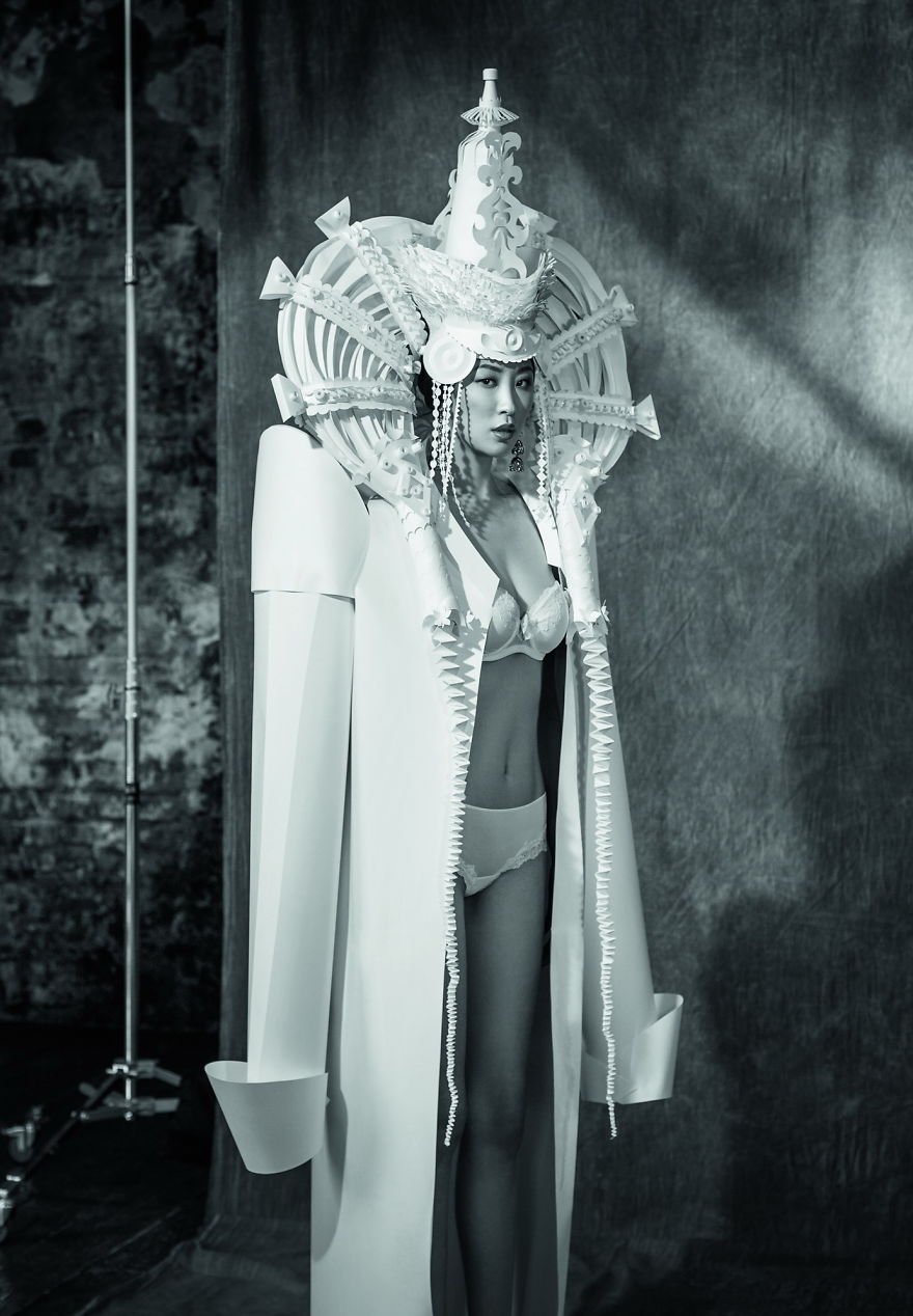 I Turn Paper Into Wedding Dresses Based On Different Nationalities