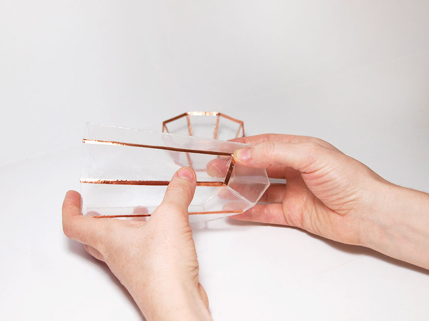 We Made An Awesome Geometric Crystal Terrarium Out Of Reused CD Cases