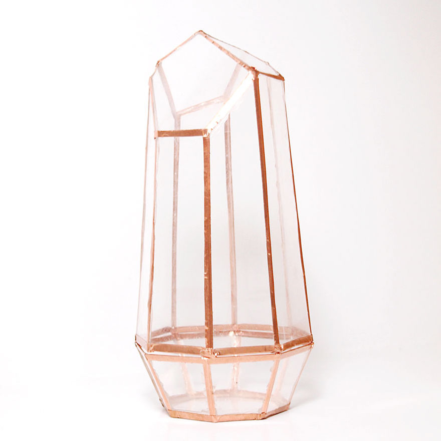 We Made An Awesome Geometric Crystal Terrarium Out Of Reused CD Cases