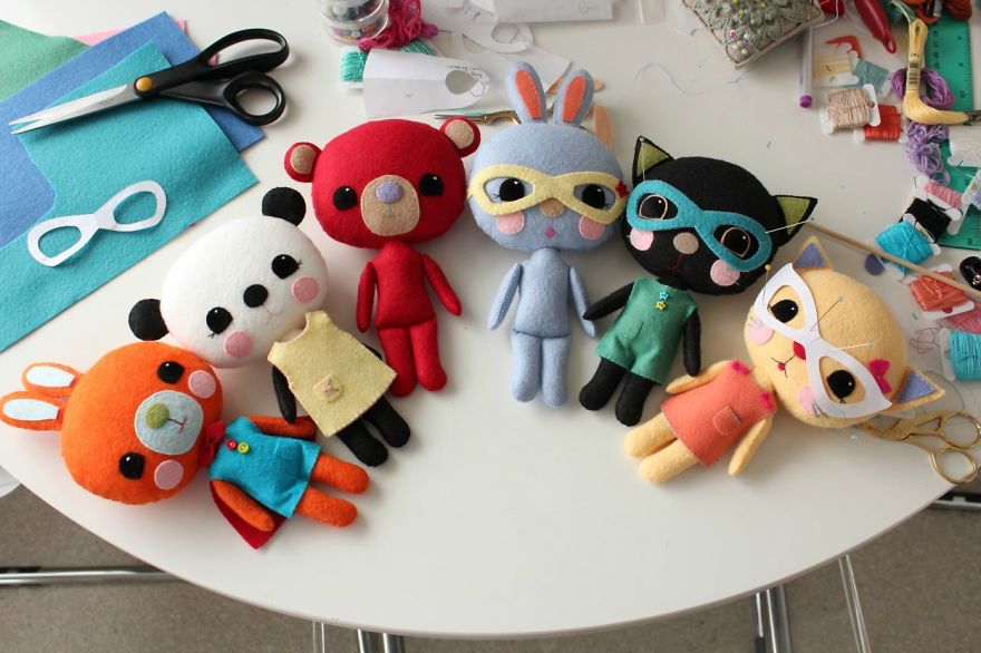 Artist Creates Cute DIY Dolls And Sells Their Patterns So You Could Make One Too
