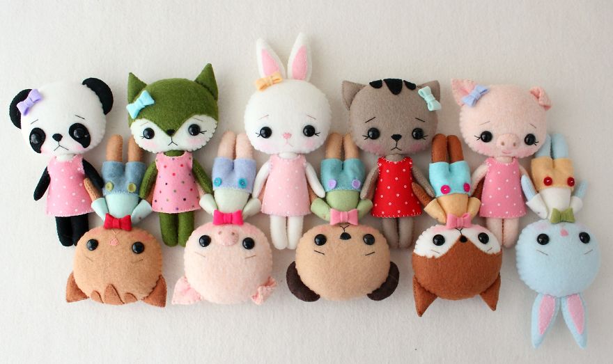 Artist Creates Cute DIY Dolls And Sells Their Patterns So You Could Make One Too