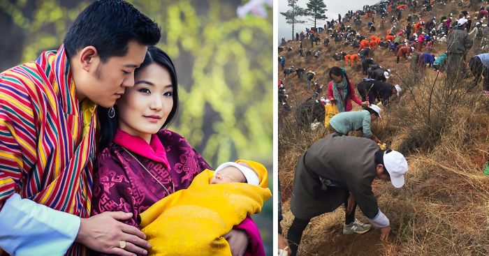 World’s Eco-Friendliest Country, Bhutan, Celebrates Birth Of New Prince By Planting 108,000 trees