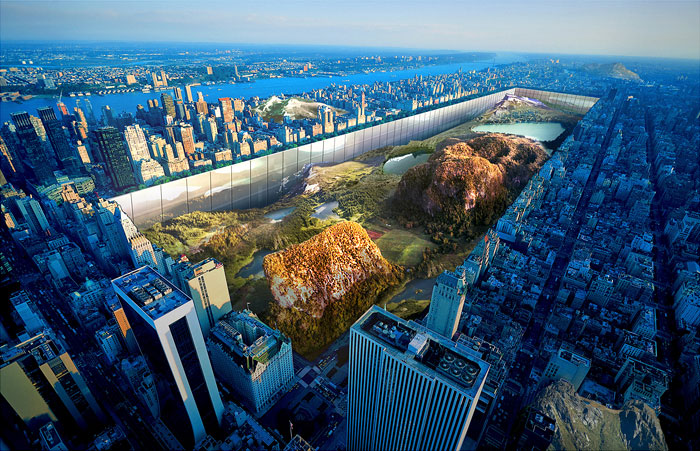 There’s A Proposal To Build 1,000 Ft Walls Around An Excavated Central Park