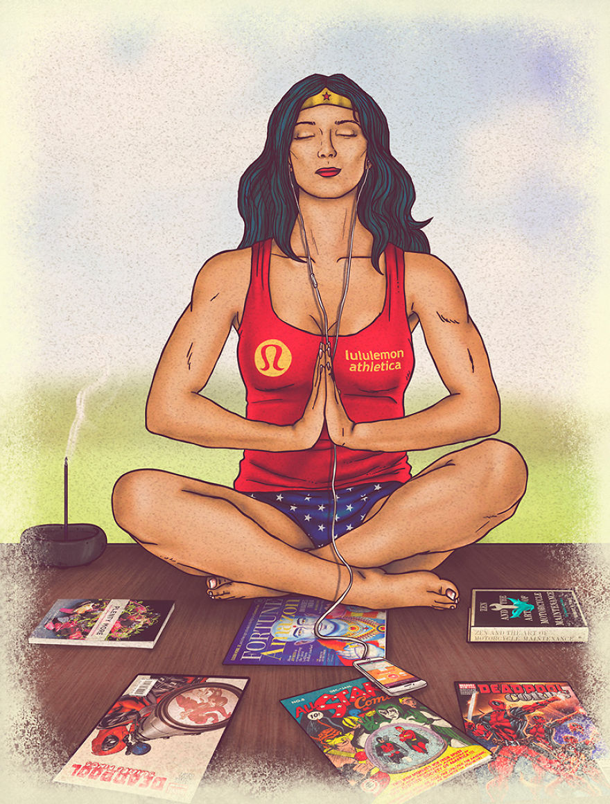 Colombian Artist Illustrates Private Lives Of Iconic Superheroes