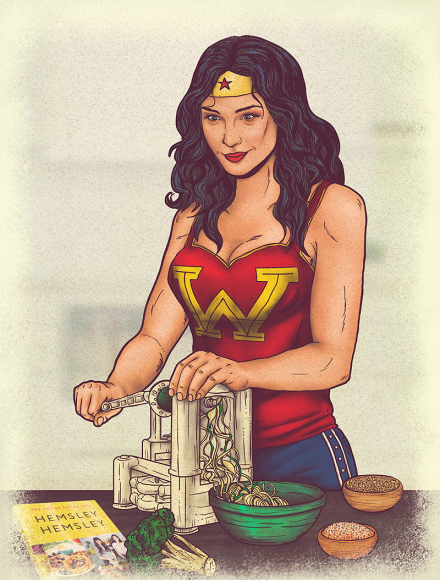 Colombian Artist Illustrates Private Lives Of Iconic Superheroes