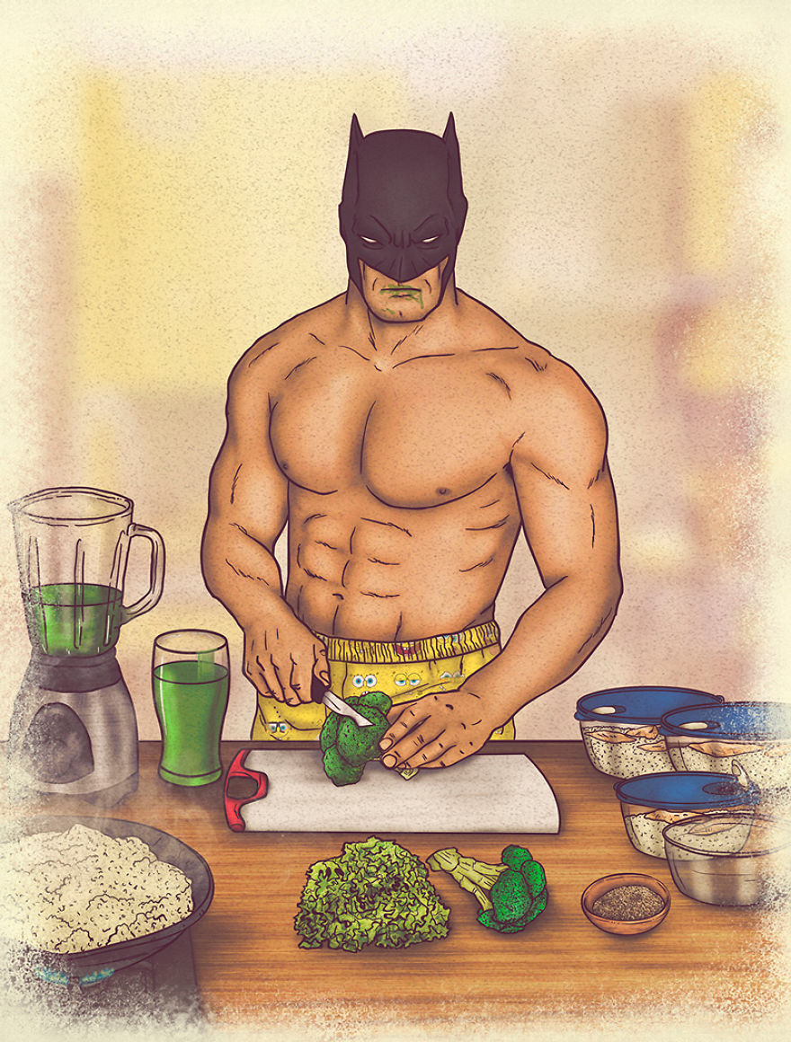 Colombian Artist Illustrates Private Lives Of Iconic Superheroes