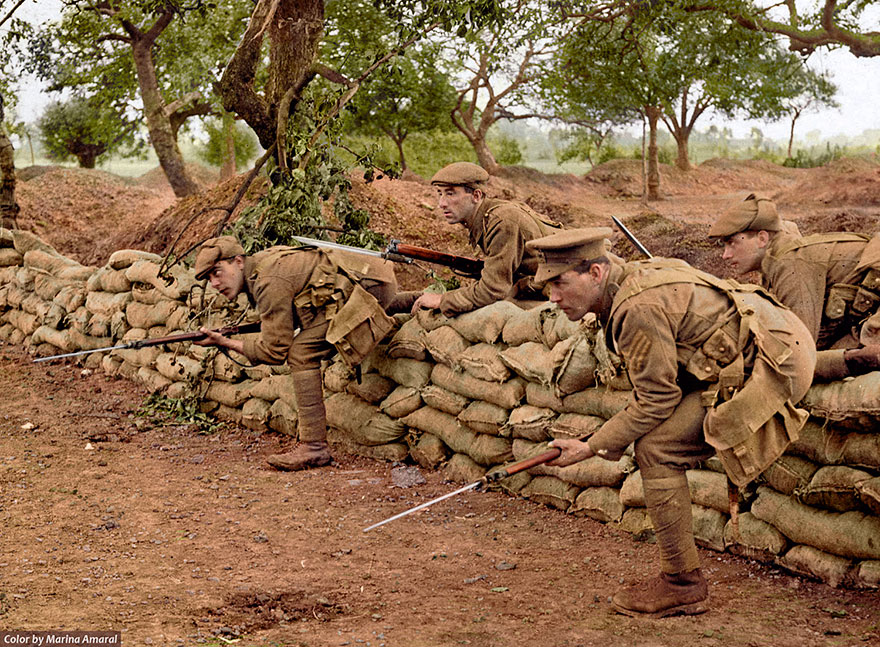 British Soldiers During Wwi, France.