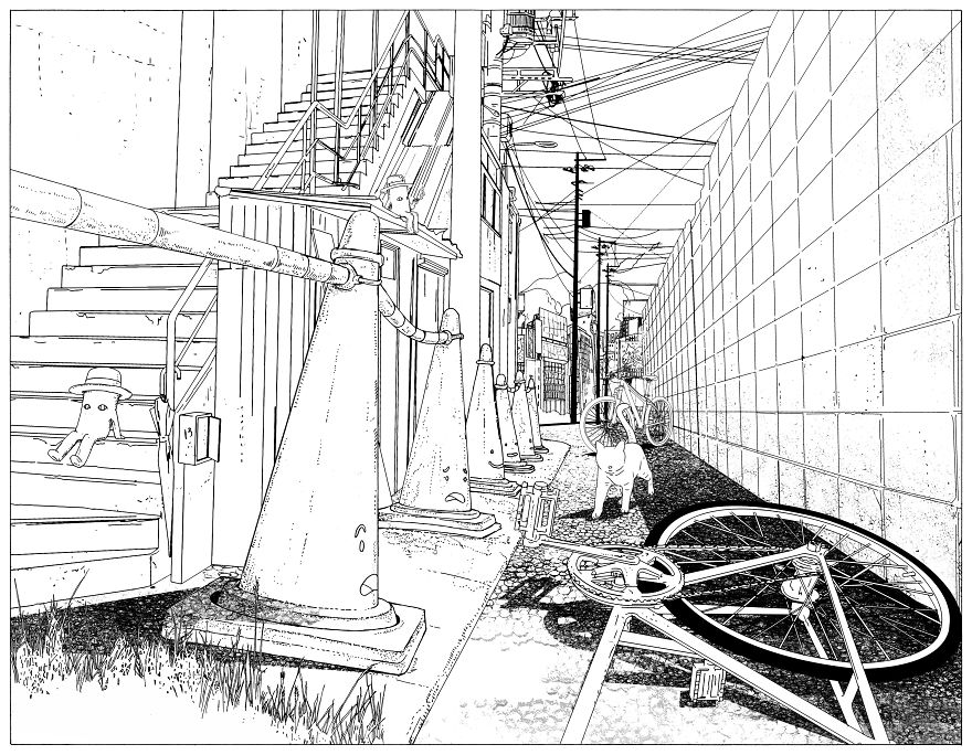 Colour The Journey Of A Bicycle Exploring A World Without It's Rider