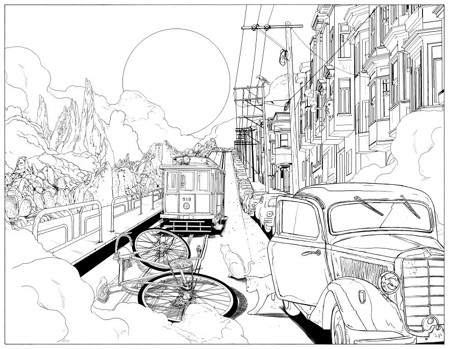 Colour The Journey Of A Bicycle Exploring A World Without It's Rider Colour The Journey Of A Bicycle Exploring A World Without It's Rider