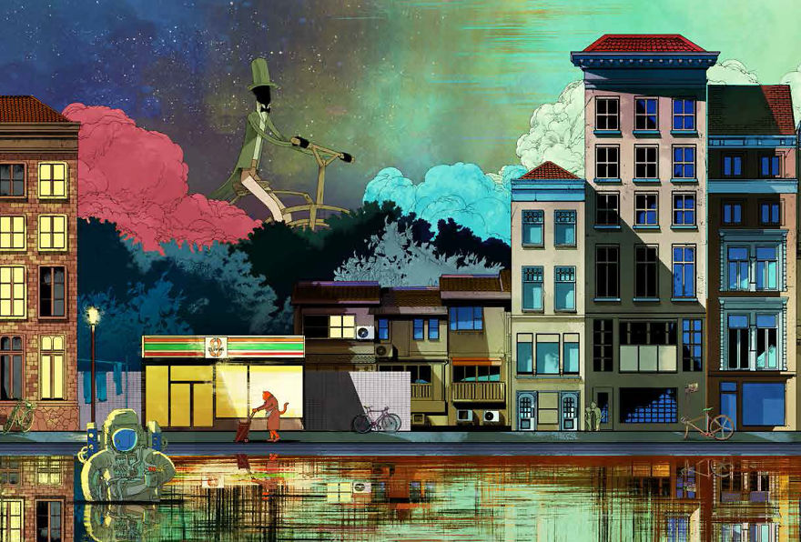 Colour The Journey Of A Bicycle Exploring A World Without It's Rider