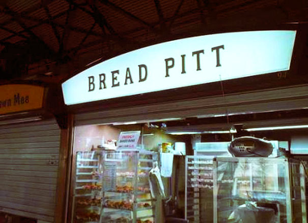 Shop sign ‘Bread Pitt’