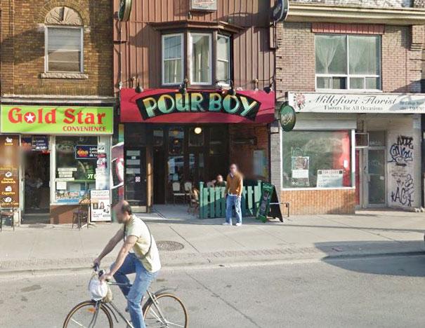 Shop sign ‘POUR BOY’