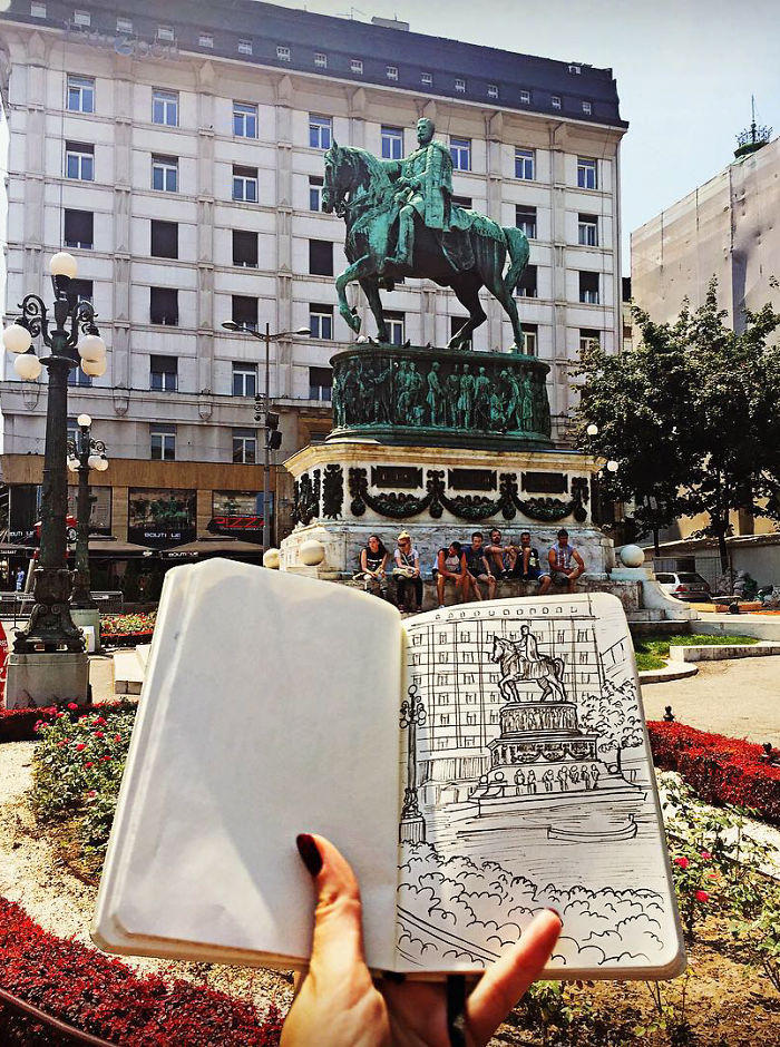 Drawing The Places I Visit Is My Reason To Travel Around Drawing The Places I Visit Is My Reason To Travel Around