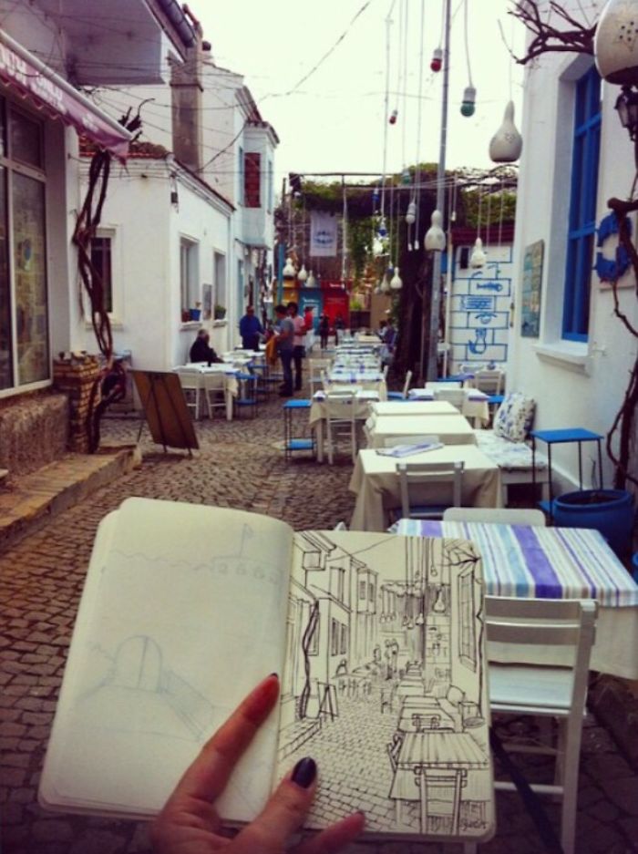 Drawing The Places I Visit Is My Reason To Travel Around