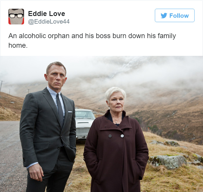 Tweet explaining Skyfall 