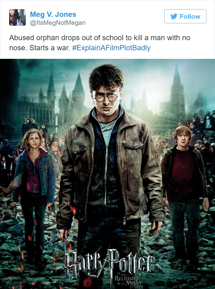 Tweet explaying Harry Potter And The Deathly Hallows